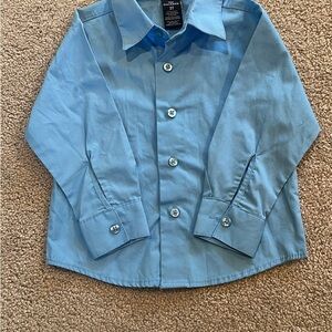 Dockers Blue Button Down Shirt with Pointed Collar